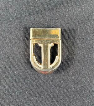 Vintage Tom Ford Unisex Belt Buckle Made in Italy Two Tone Designer Accessory